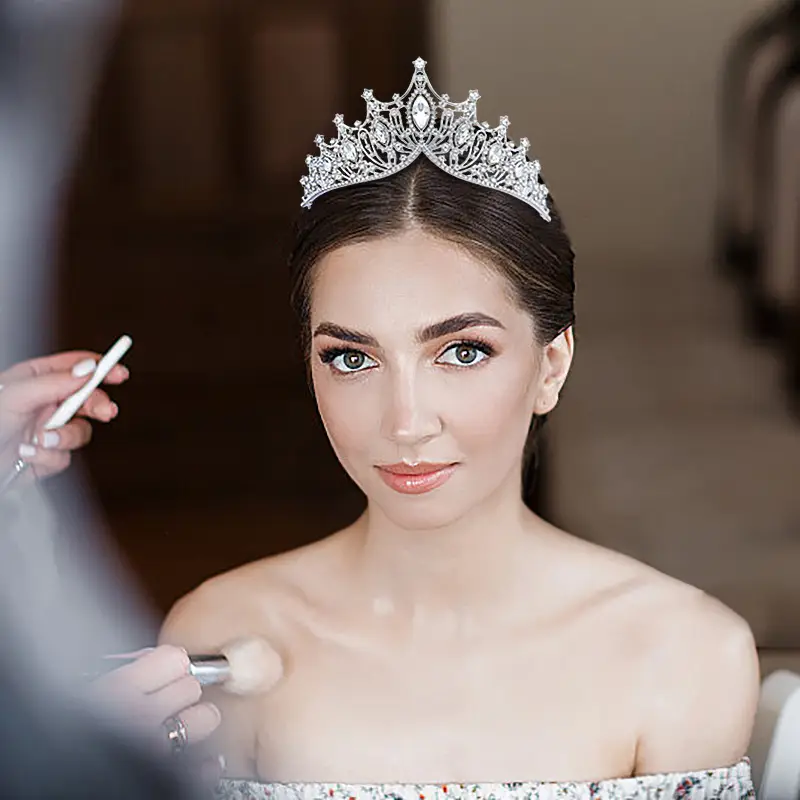 European Crystal Queen Crown for Girls Birthday Party Wedding - Image 12