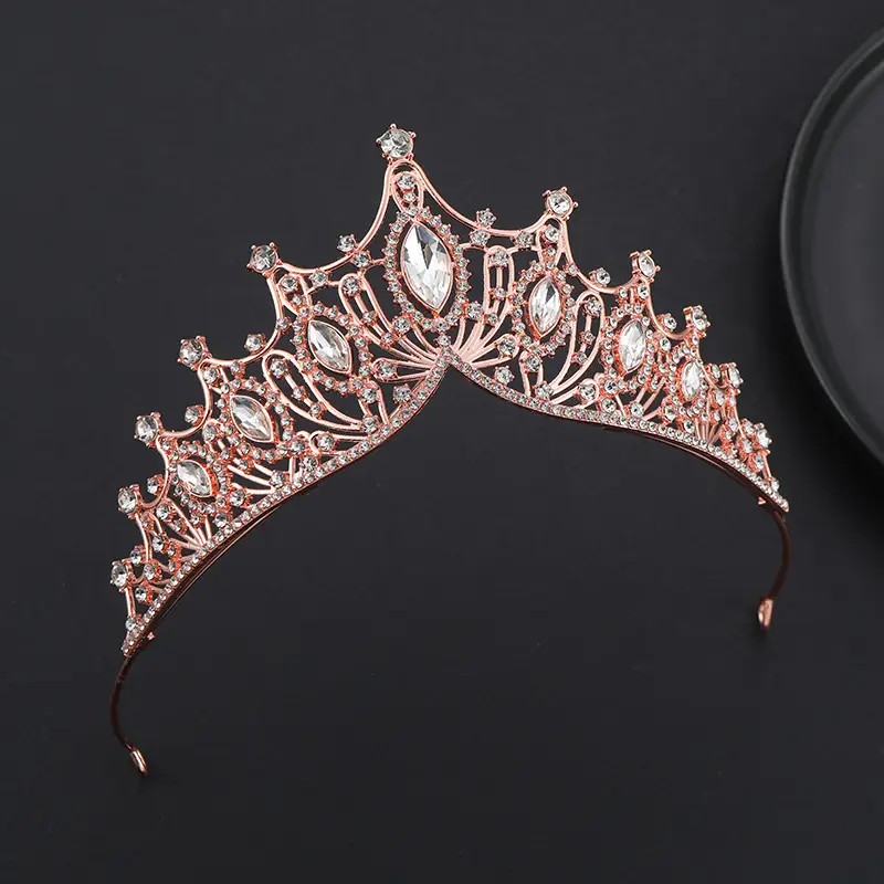 European Crystal Queen Crown for Girls Birthday Party Wedding — feature 22