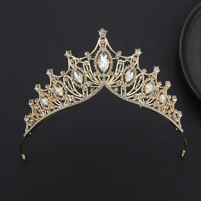 European Crystal Queen Crown for Girls Birthday Party Wedding — feature 23
