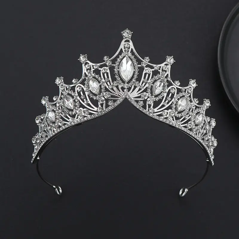 European Crystal Queen Crown for Girls Birthday Party Wedding — feature 24