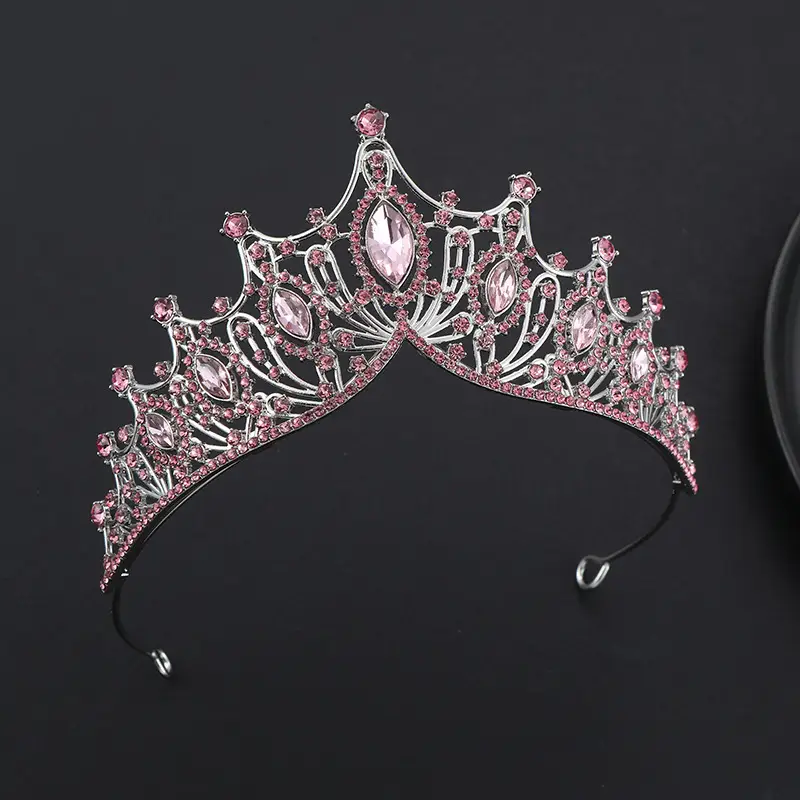 European Crystal Queen Crown for Girls Birthday Party Wedding — feature 25