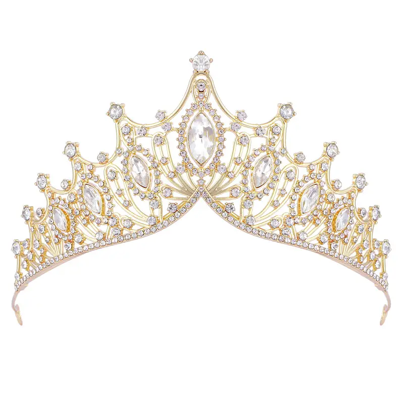 European Crystal Queen Crown for Girls Birthday Party Wedding - Image 2