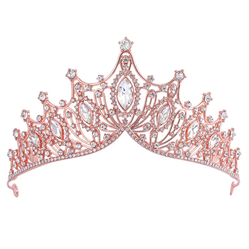 European Crystal Queen Crown for Girls Birthday Party Wedding - Image 3