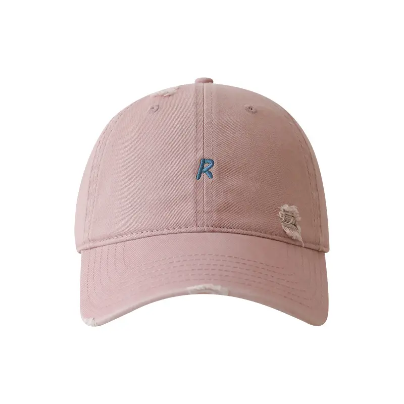 2024 New R Embroidered Baseball Cap Women's Wide Brim Sun Hat - Image 15