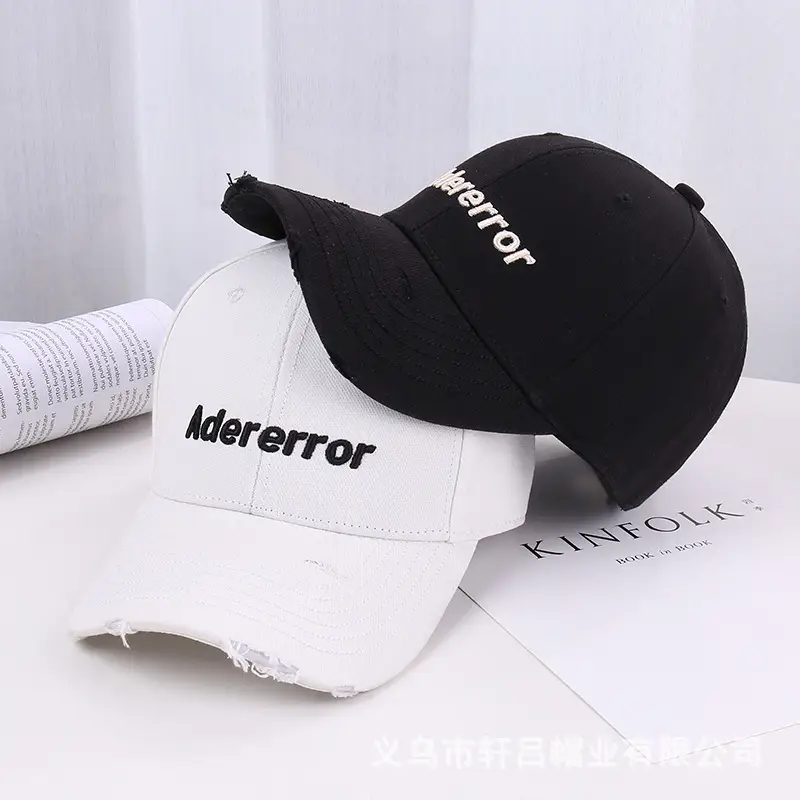 Women's White Letter Baseball Cap with 3D Embroidery - Image 10
