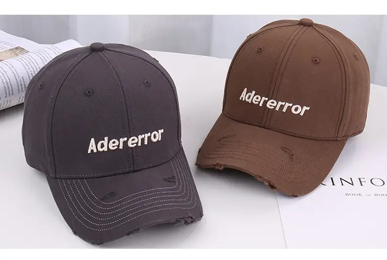Women's White Letter Baseball Cap with 3D Embroidery — feature 19