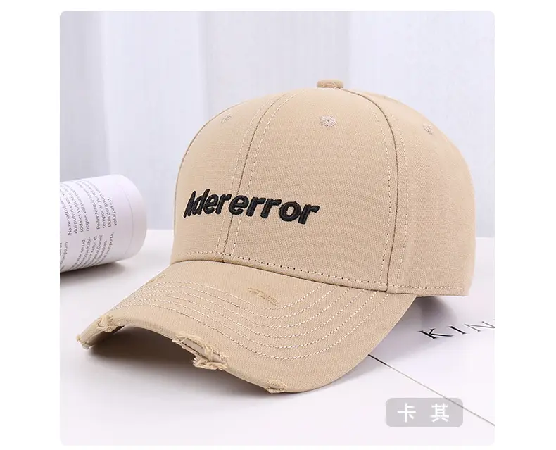 Women's White Letter Baseball Cap with 3D Embroidery — feature 23