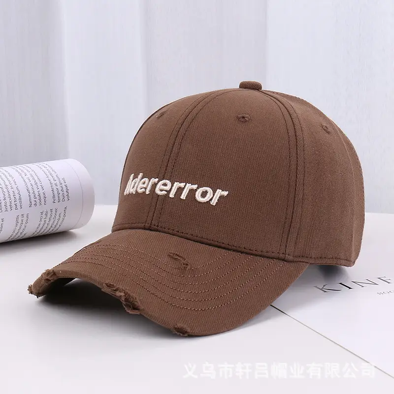 Women's White Letter Baseball Cap with 3D Embroidery - Image 4