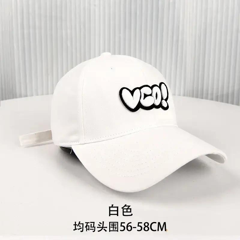 Black VCO Letter Embroidered Baseball Cap for Women - Image 2