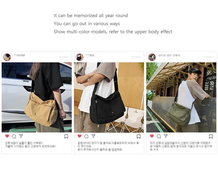 Olive Green Washed Canvas Shoulder Bag Women 2024 — feature 2