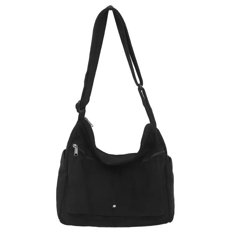 Olive Green Washed Canvas Shoulder Bag Women 2024 — feature 41