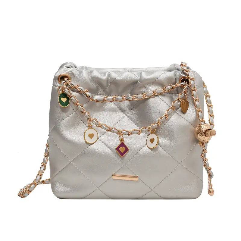 Diamond Chain Shoulder Bag for Women 2026