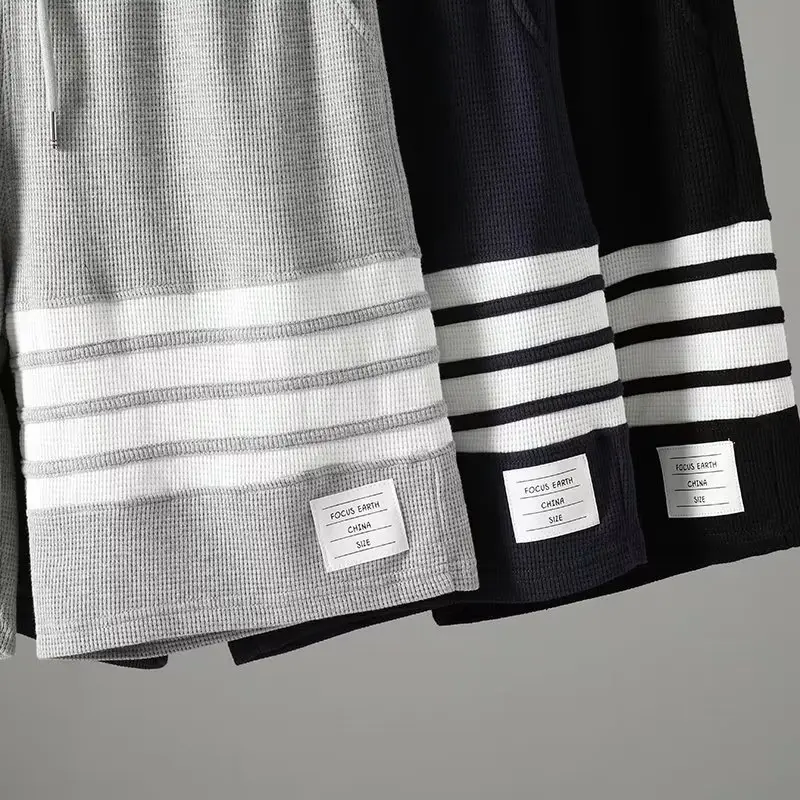 Casual Sports Pants Grey Striped for Youth Men - Image 6