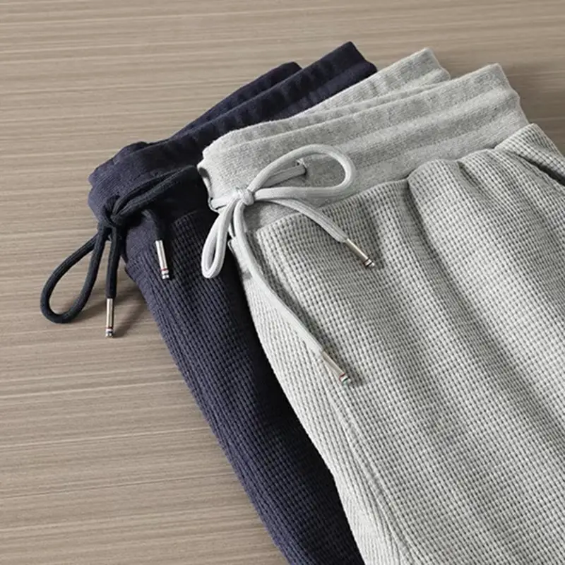 Casual Sports Pants Grey Striped for Youth Men — feature 5
