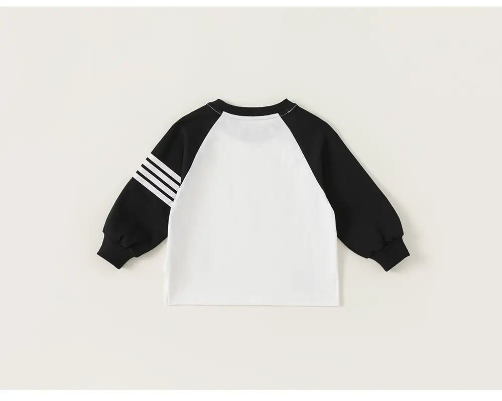 Kids Raglan Sleeve T-Shirt Boys Grey Blue Mibang — feature 23