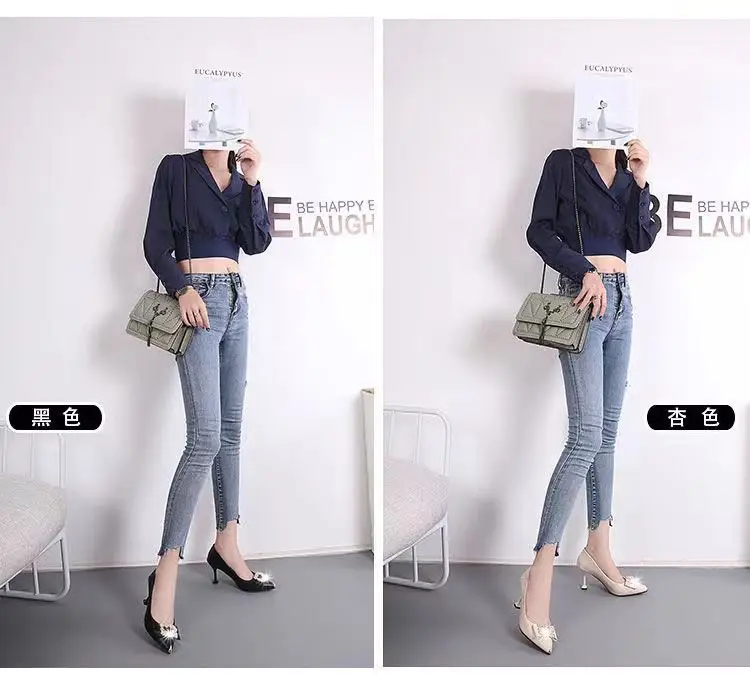 Women's Elegant Pointed Stiletto Heels in Soft Leather — feature 1