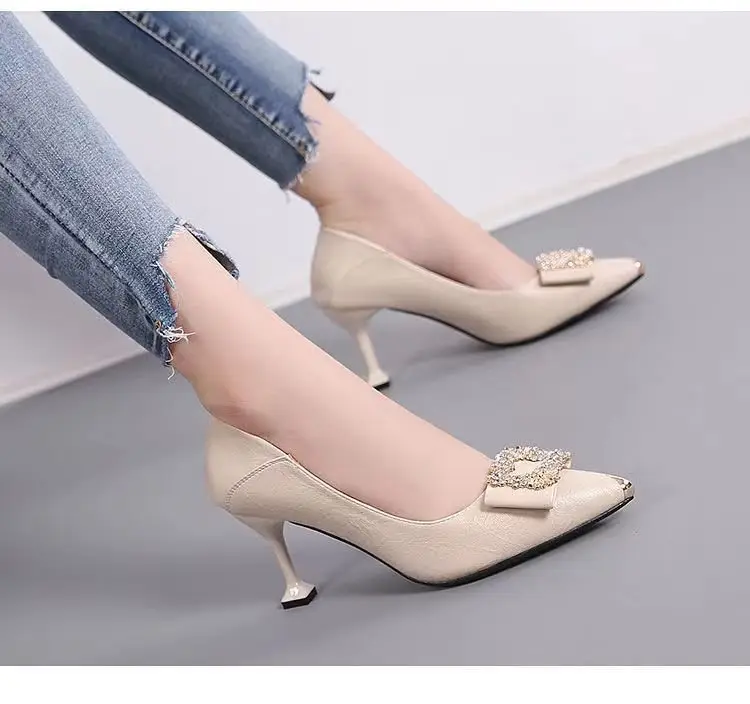 Women's Elegant Pointed Stiletto Heels in Soft Leather — feature 11
