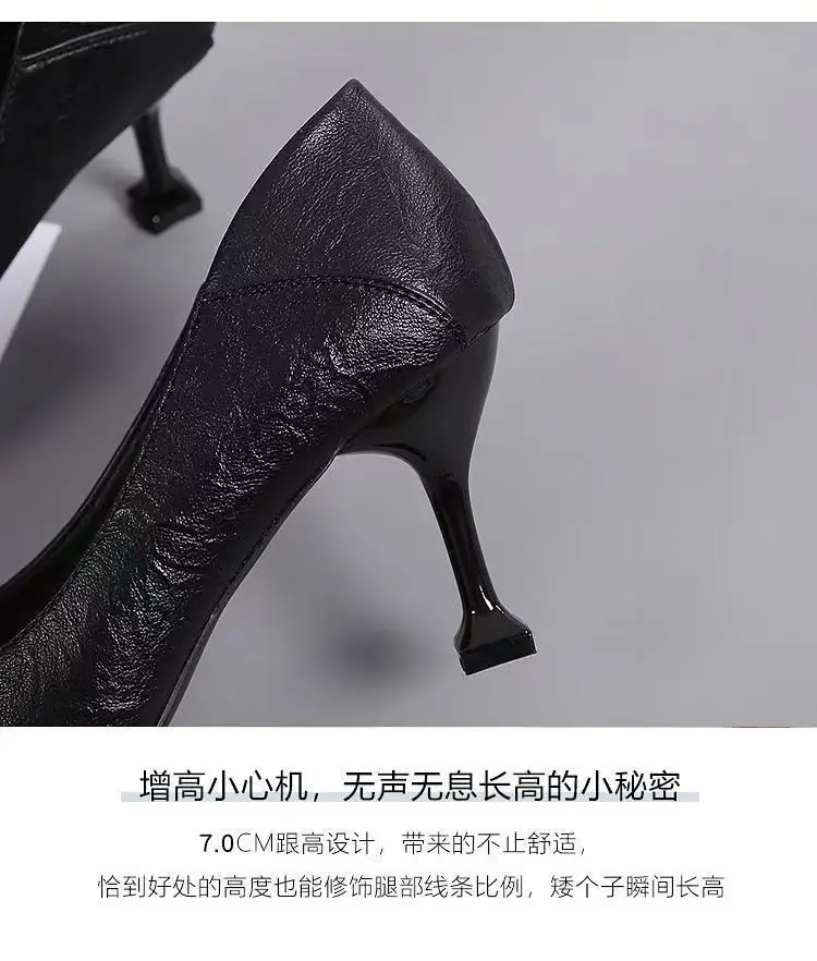 Women's Elegant Pointed Stiletto Heels in Soft Leather — feature 5