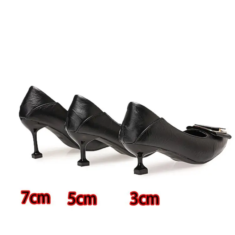 Women's Elegant Pointed Stiletto Heels in Soft Leather — feature 6