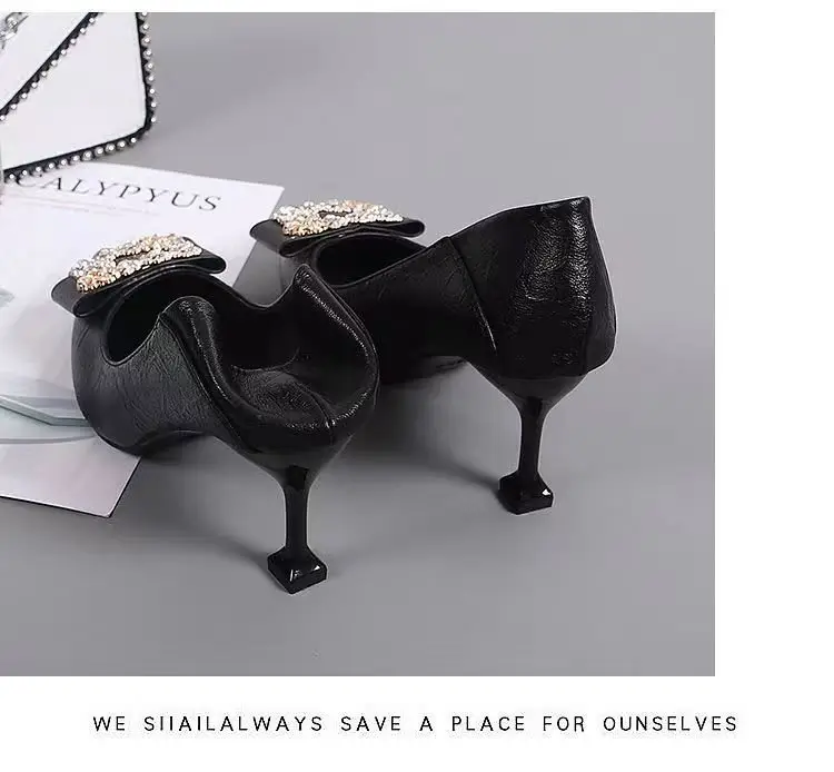 Women's Elegant Pointed Stiletto Heels in Soft Leather — feature 9