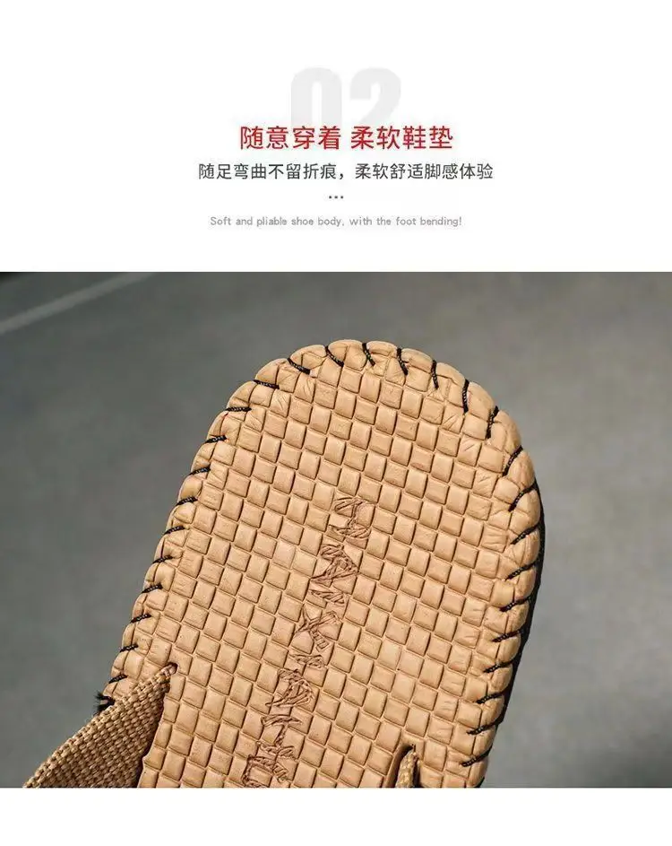 Men's Flip-flops Summer Sandals and Slippers Outer Wear Non-slip Trendy Beach Shoes Casual Fashion Sandals Flip-flops Men's Slippers — feature 5