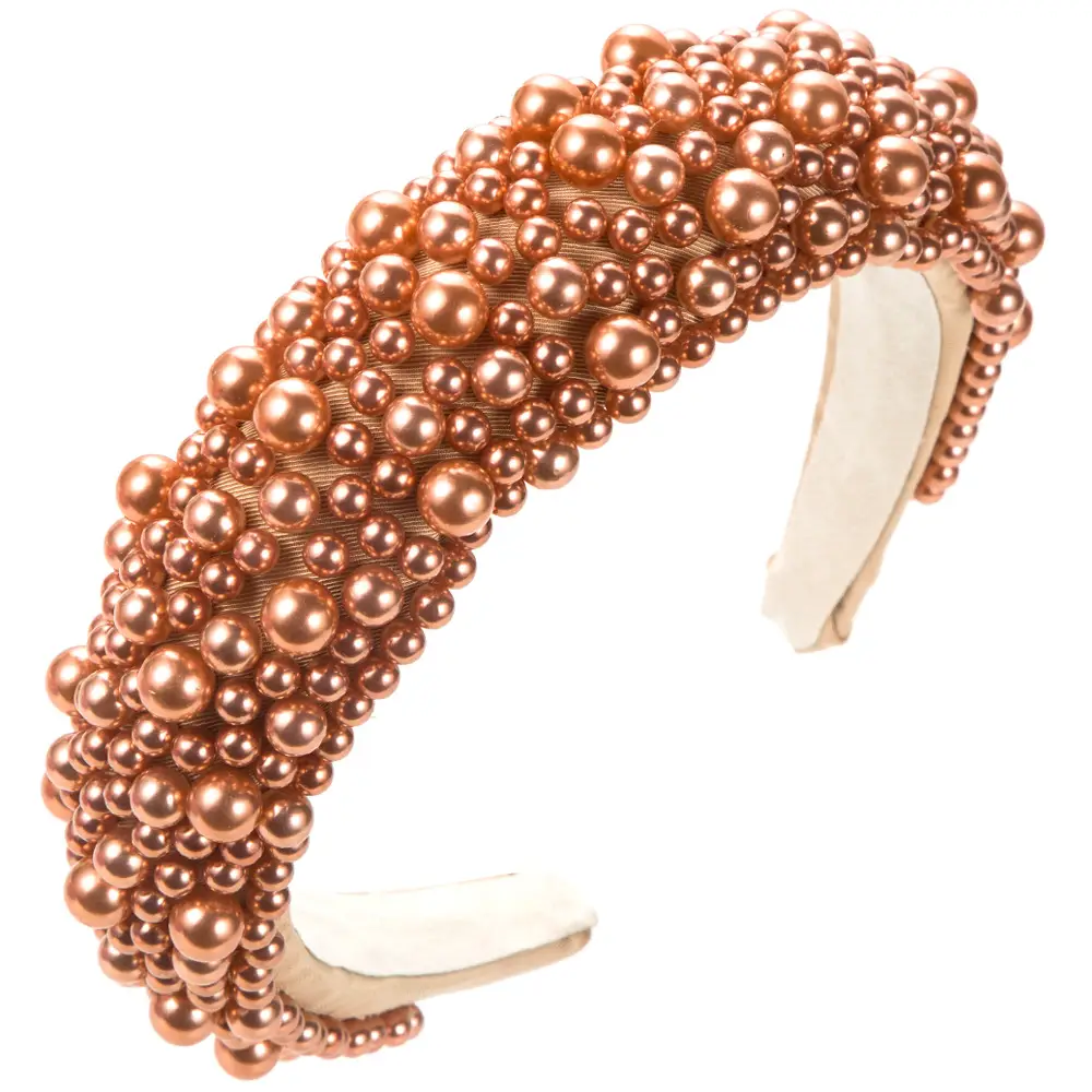 Purple Pearl Headband for Women Light Luxury Autumn Winter - Image 4