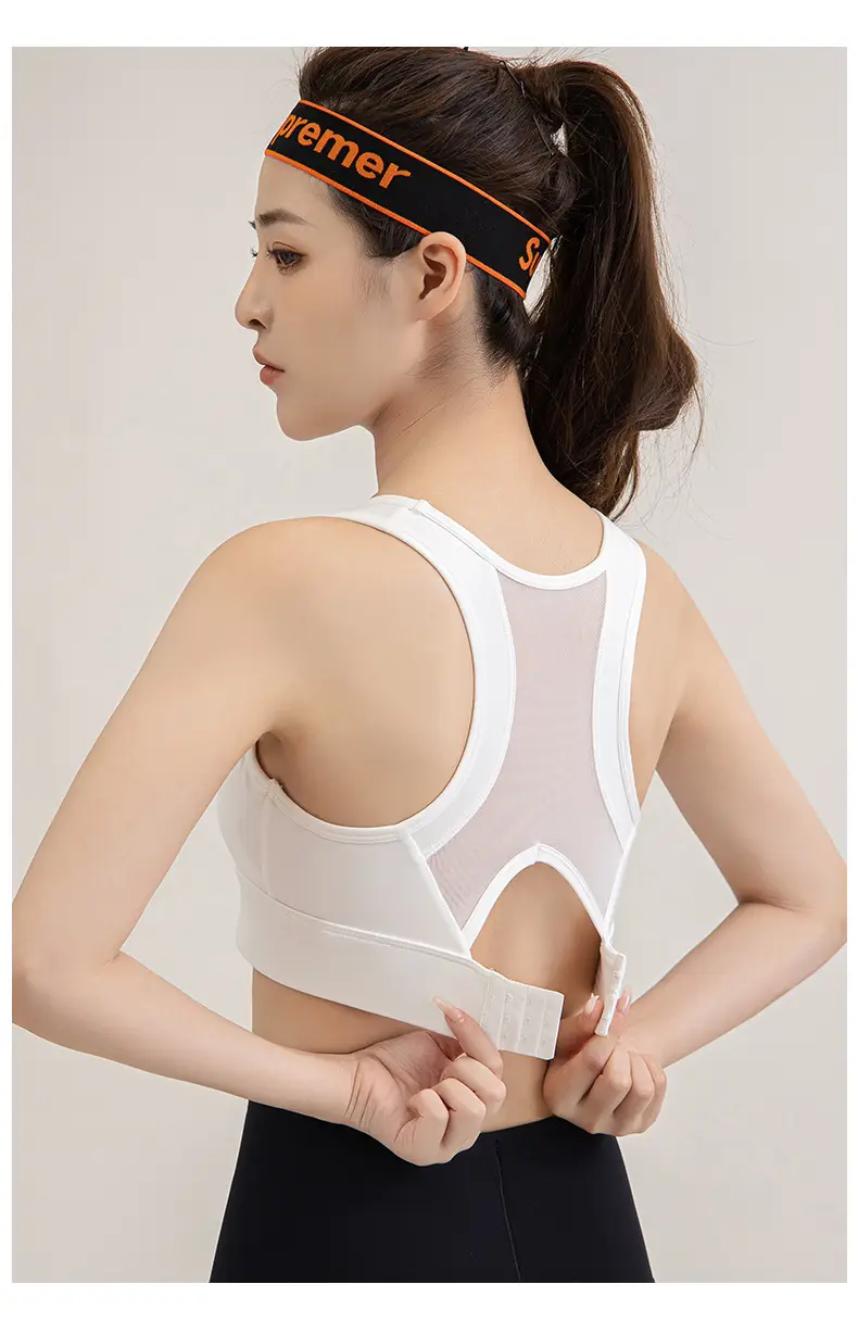 Women's Pink Breathable Sports Bra Vest Bra — feature 19
