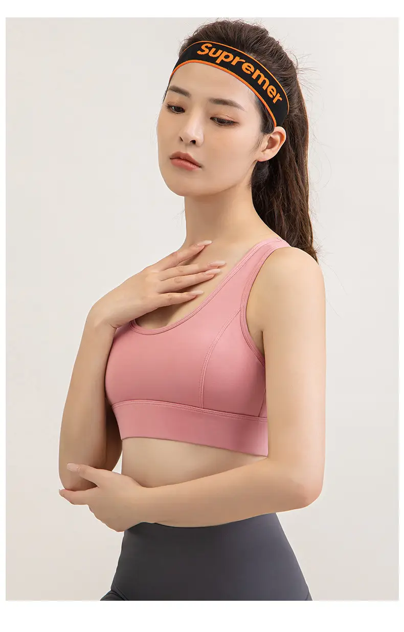 Women's Pink Breathable Sports Bra Vest Bra — feature 20