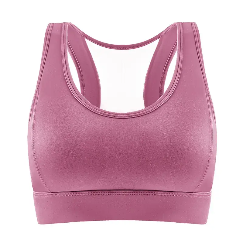Women's Pink Breathable Sports Bra Vest Bra