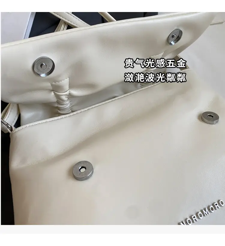 Silver Underarm Bag for Women Large Capacity Autumn Winter — feature 14