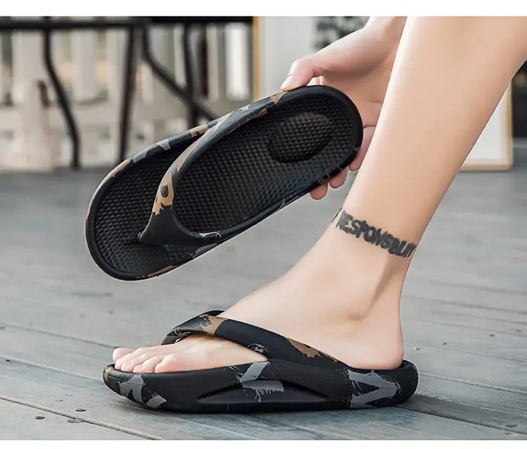 2024 Green Printed Women's Beach Flip Flops — feature 10