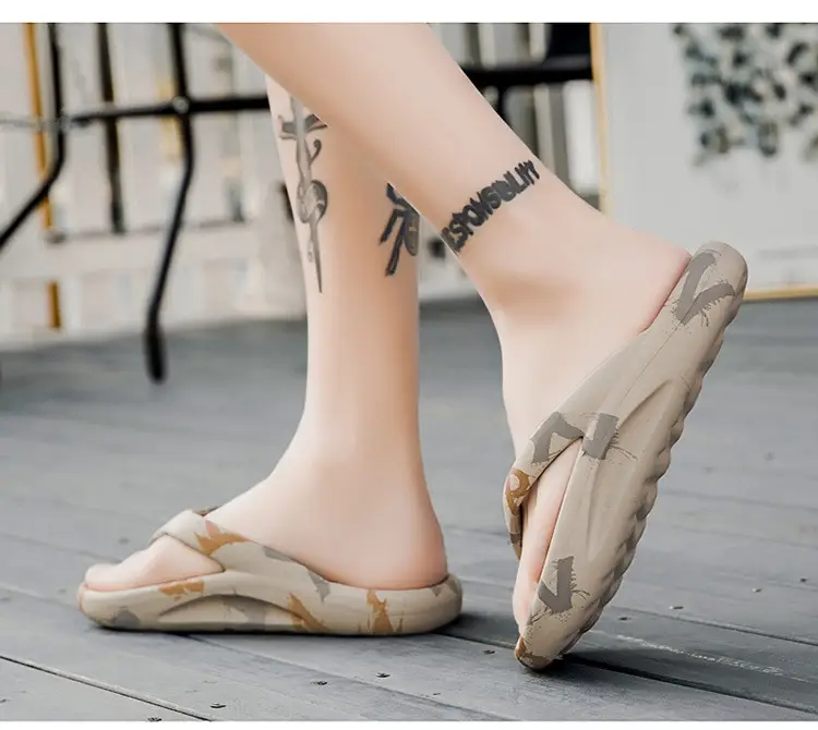 2024 Green Printed Women's Beach Flip Flops — feature 20
