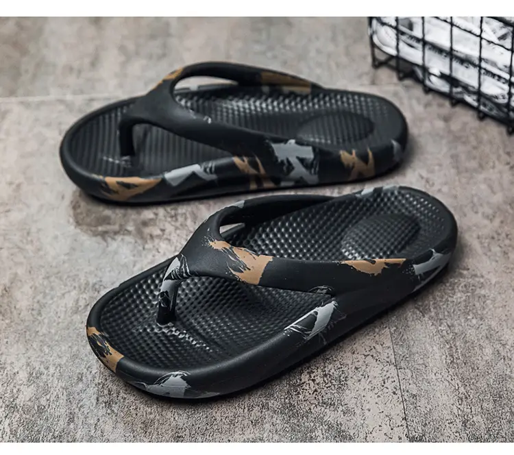 2024 Green Printed Women's Beach Flip Flops — feature 24