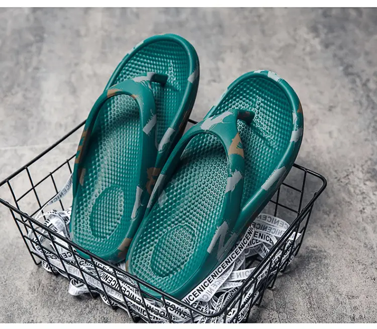 2024 Green Printed Women's Beach Flip Flops — feature 28