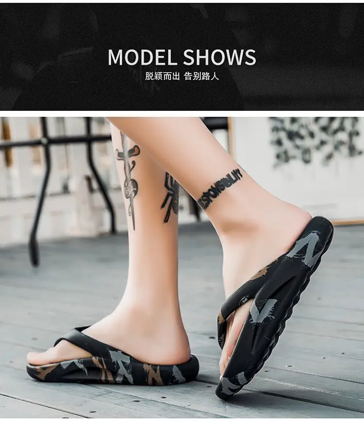 2024 Green Printed Women's Beach Flip Flops — feature 8