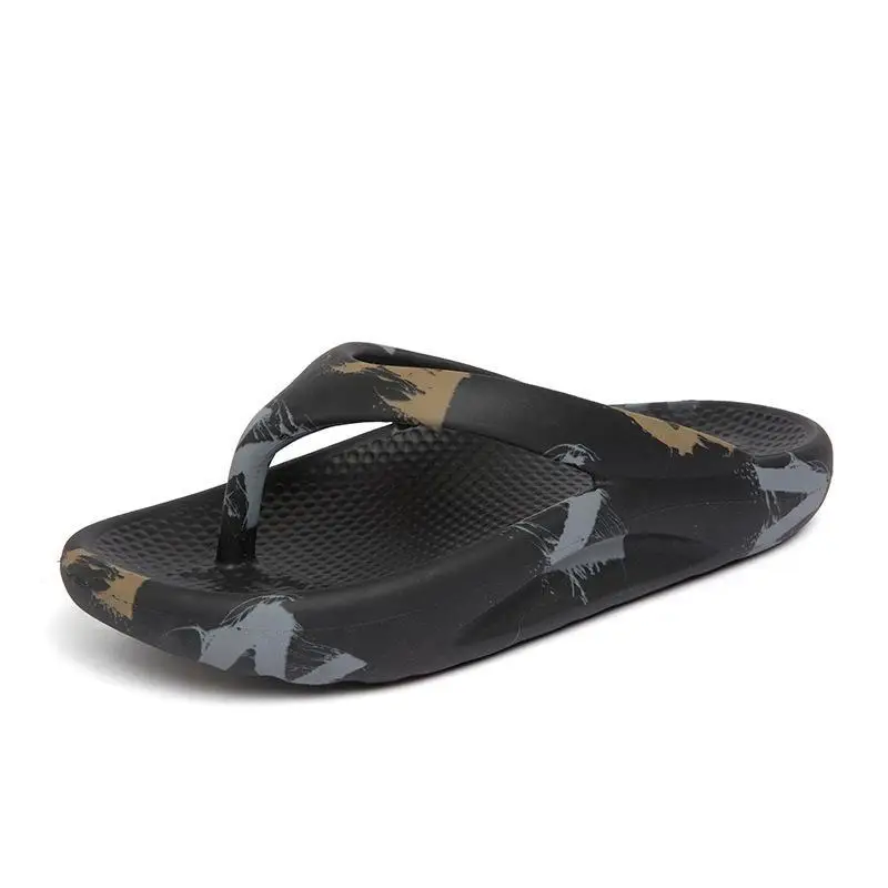 2024 Green Printed Women's Beach Flip Flops
