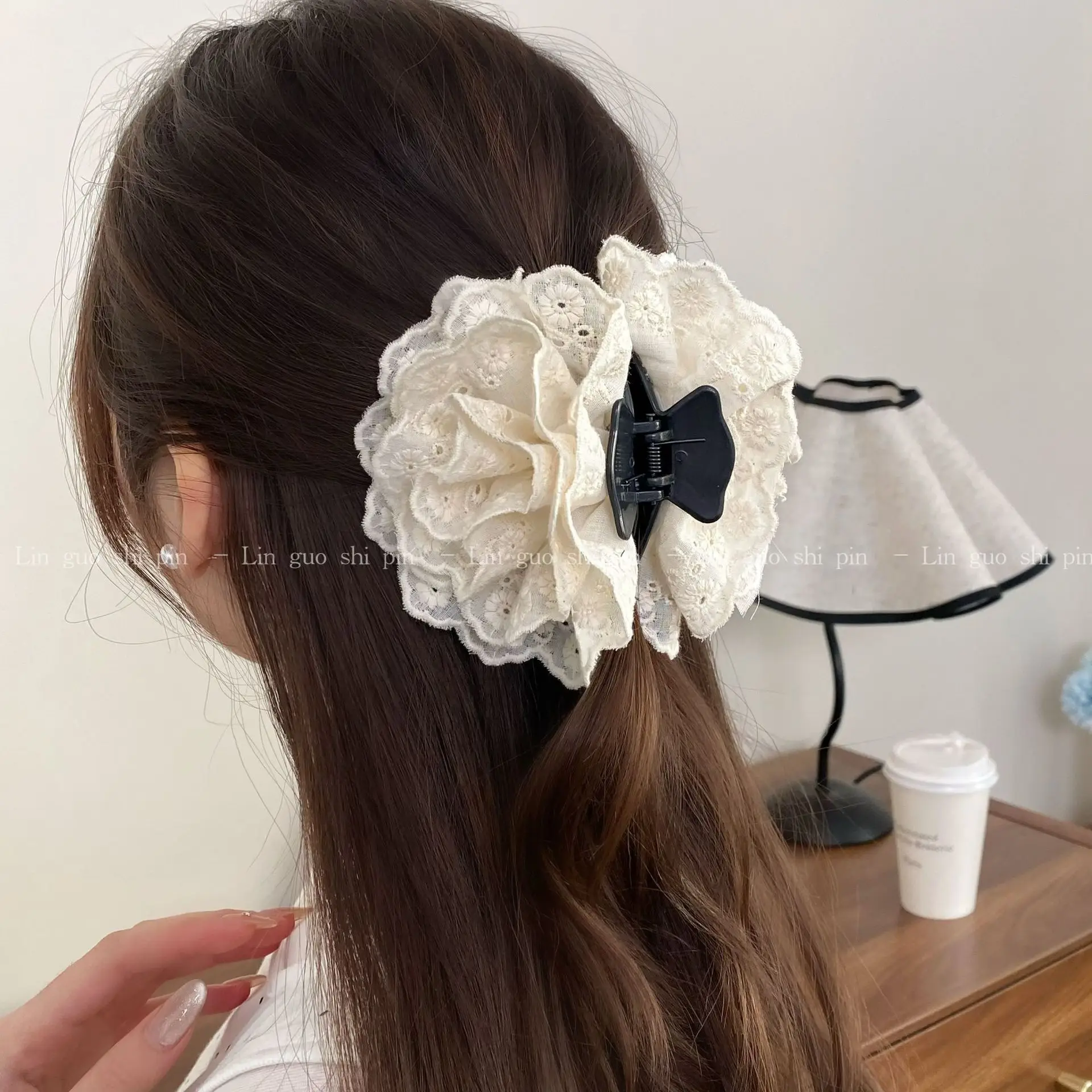Purple Rose Hairpin Disc for Women Large Grab — feature 13