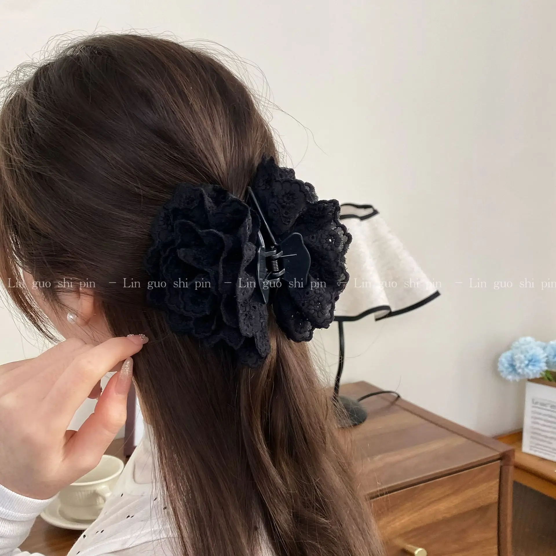 Purple Rose Hairpin Disc for Women Large Grab — feature 15