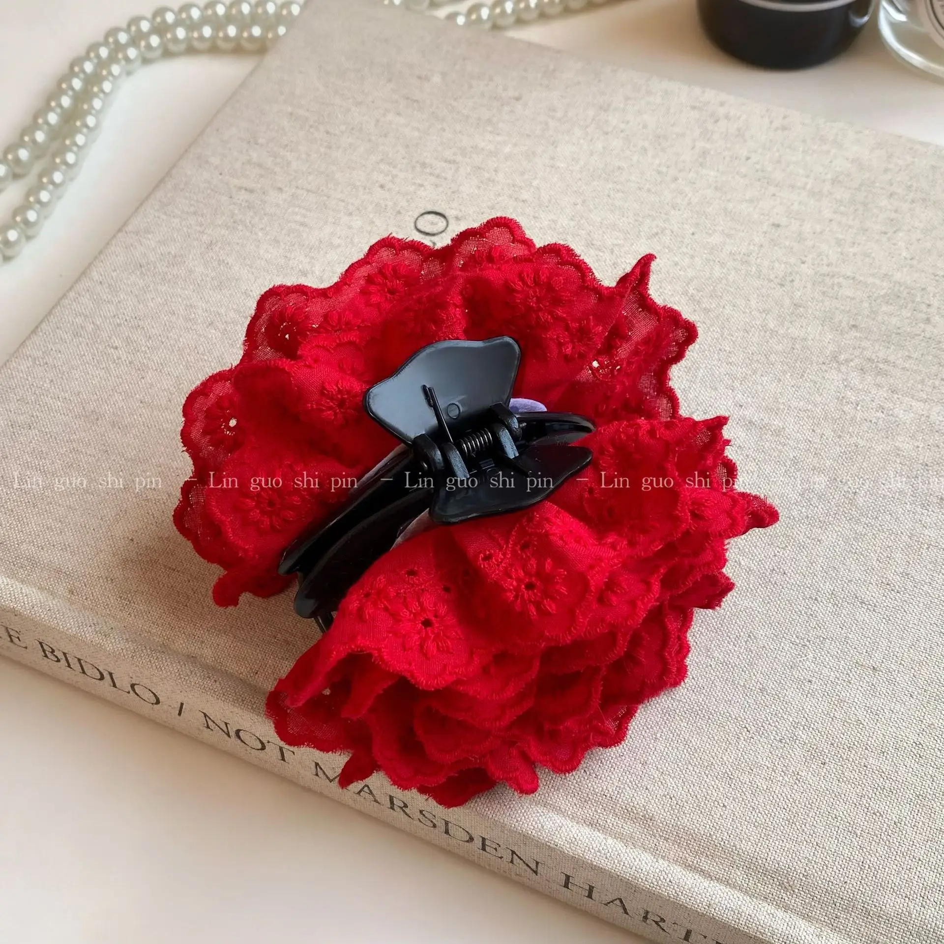 Purple Rose Hairpin Disc for Women Large Grab — feature 19