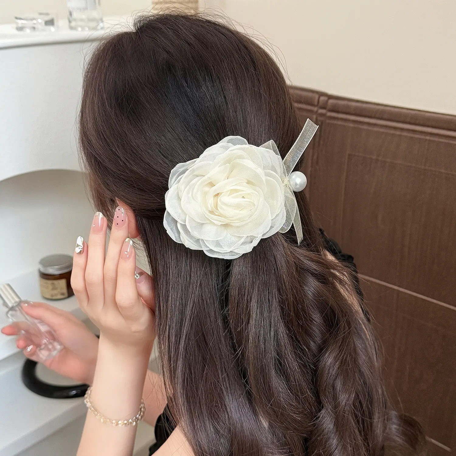 Purple Rose Hairpin Disc for Women Large Grab — feature 26