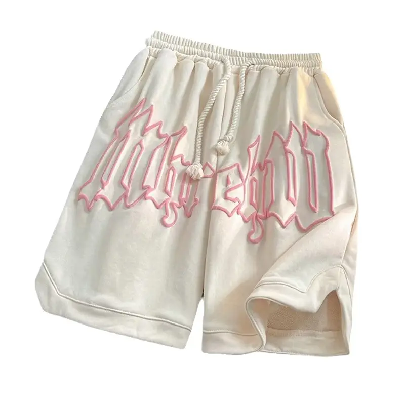 Men's Brown Graphic Crop Shorts Casual Loose Summer - Image 8