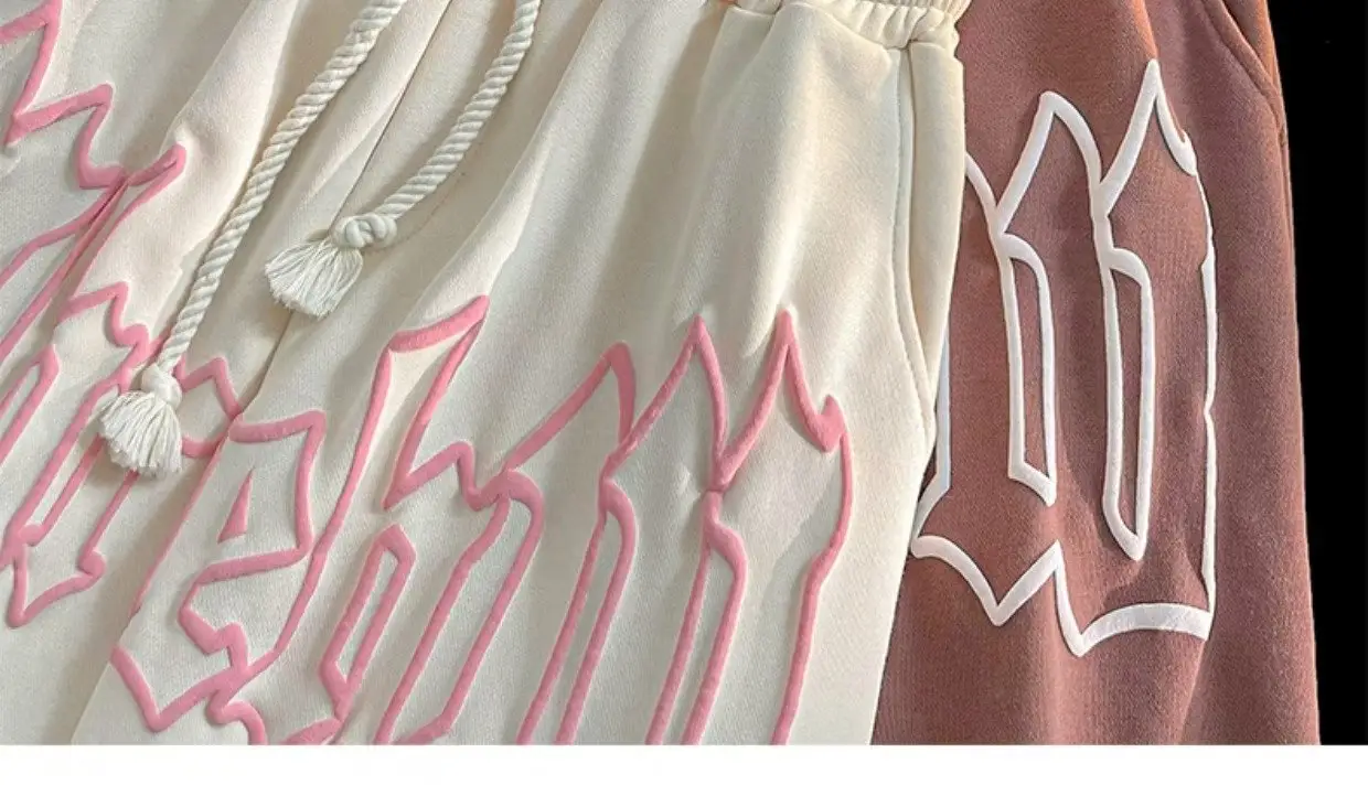 Men's Brown Graphic Crop Shorts Casual Loose Summer — feature 8