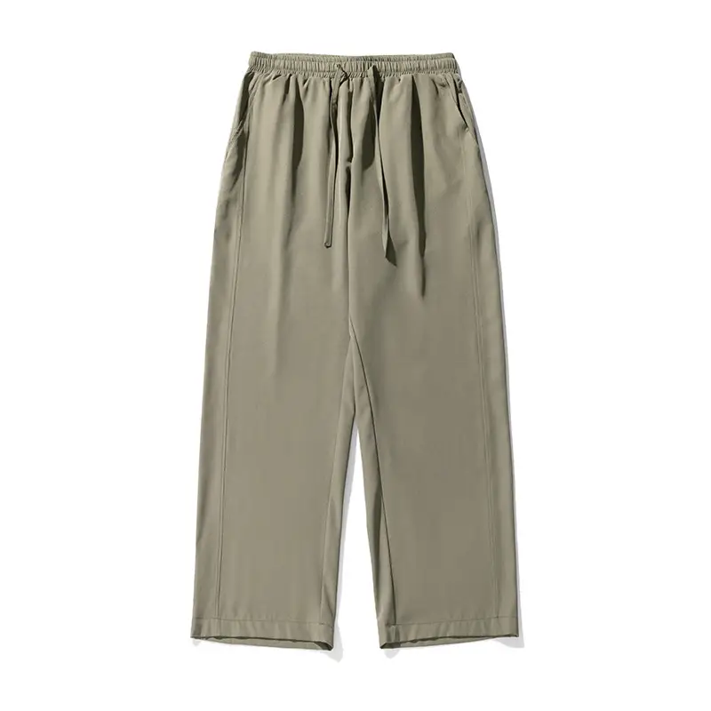 Men's Ice Silk Casual Pants Black Loose Summer - Image 2
