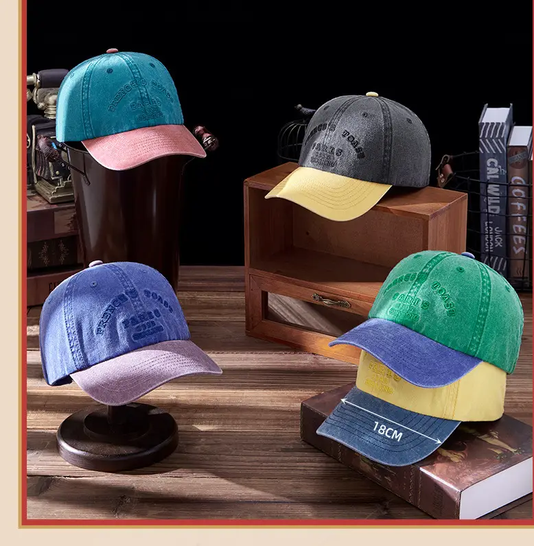 2025 Embroidered Baseball Cap for Men Women Grey Yellow — feature 14