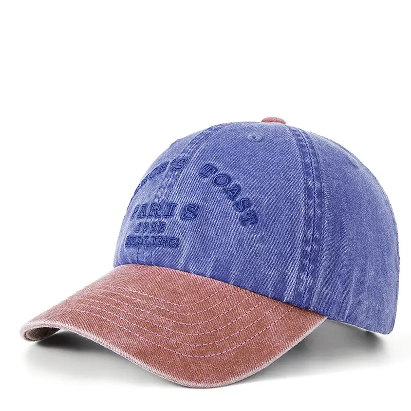2025 Embroidered Baseball Cap for Men Women Grey Yellow - Image 2