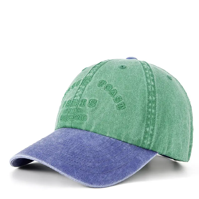 2025 Embroidered Baseball Cap for Men Women Grey Yellow - Image 4