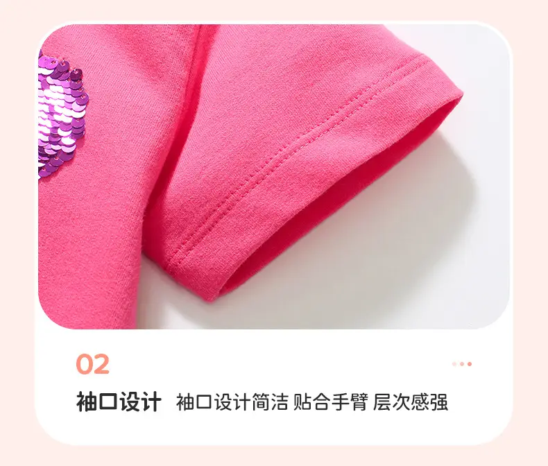 Little Girls Heart Embroidered Pink Summer Dress — feature 10