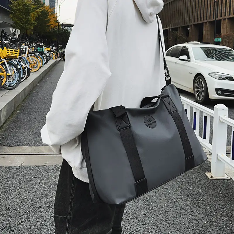 Women's Black Oxford Cloth Tote Bag Large Capacity Spring Summer - Image 9