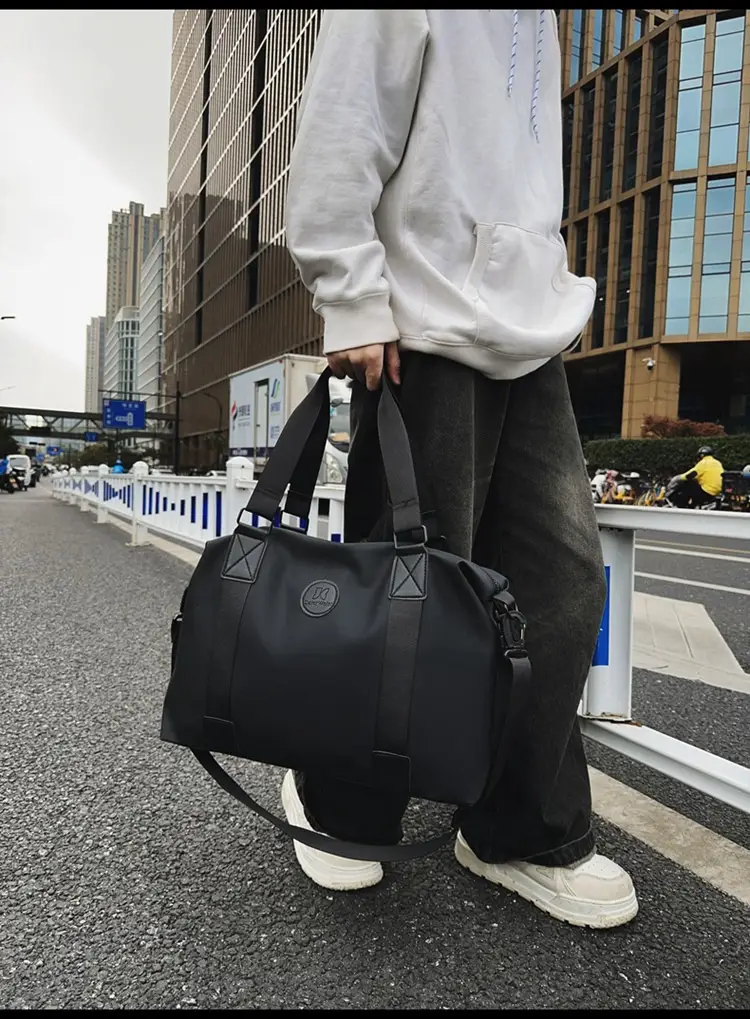 Women's Black Oxford Cloth Tote Bag Large Capacity Spring Summer — feature 13