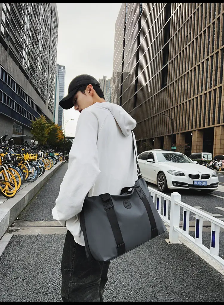 Women's Black Oxford Cloth Tote Bag Large Capacity Spring Summer — feature 22